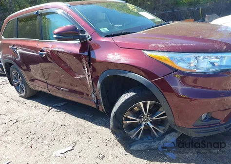 2016 Toyota Highlander Xle V6 from USA, damaged, VIN 5TDJKRFH6GS235767
